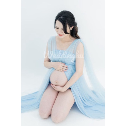 | BELLE |  Maternity Gown / Gaun Hamil / Gaun Prewed / Gaun