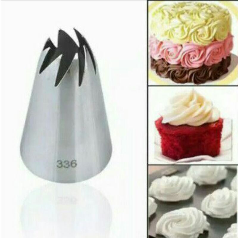 SPUIT LOCAL #2D STAR MAWAR KUNCUP BINTANG 2D KEMBANG BUNGA DIY ART BUTTERCREAM DEKORASI KUE CAKE