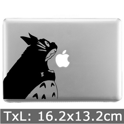 Garskin laptop Stiker My Neighbor Totoro eat Apple Sticker Vinyl Decal