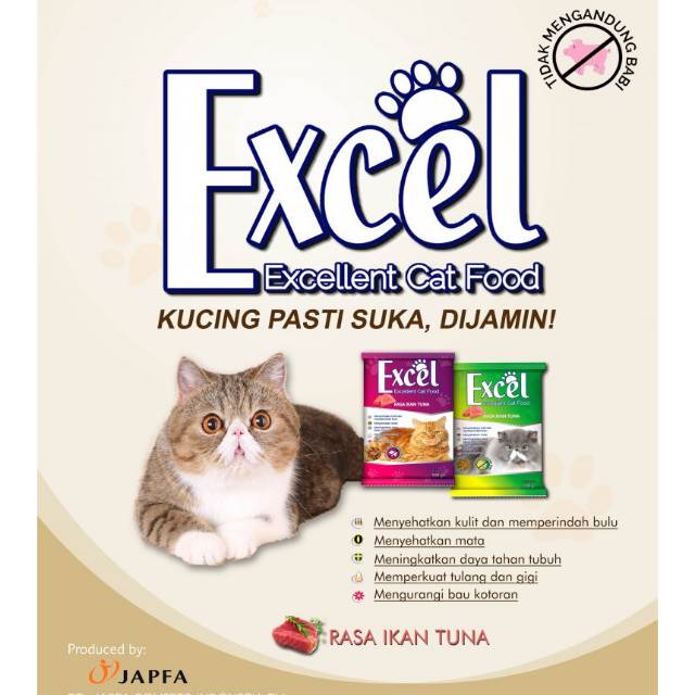 Makanan Kucing Excel 500gr Shopee Indonesia