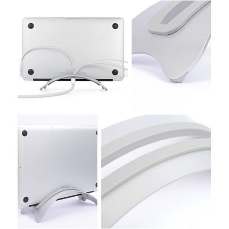 BookArc Stand Bracket Laptop - Silver