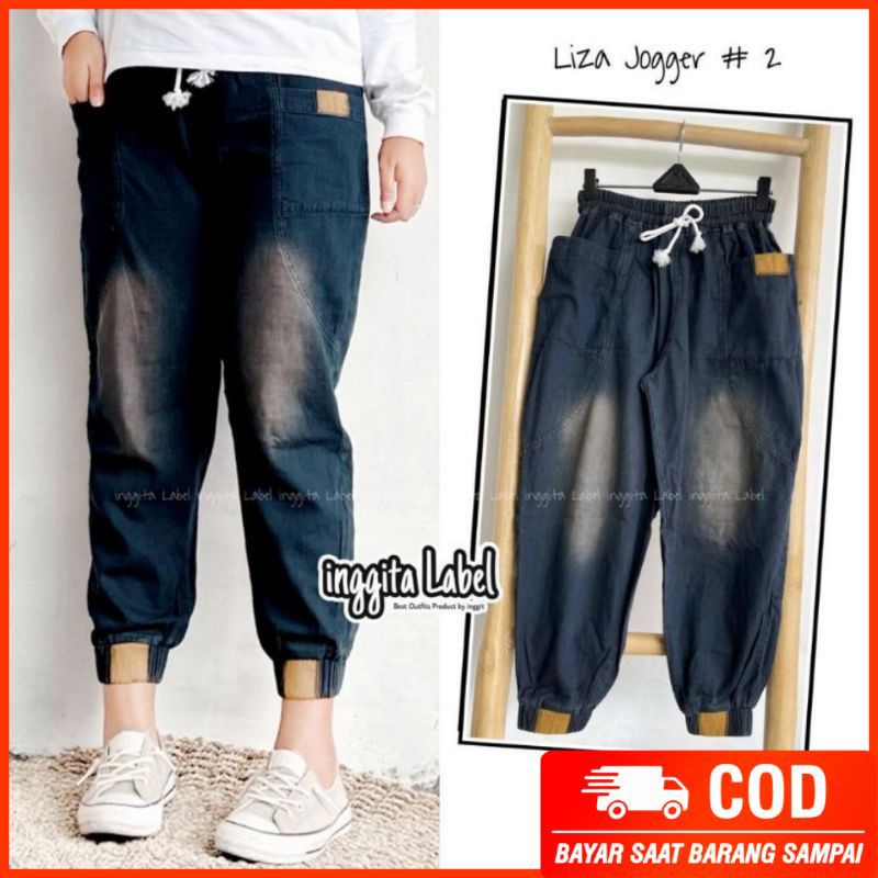 LIZA JOGER PANTS BEST SELLER // JOGGER JEANS JUMBO // CELANA WANITA JUMBO /CELANA JEANS WANITA