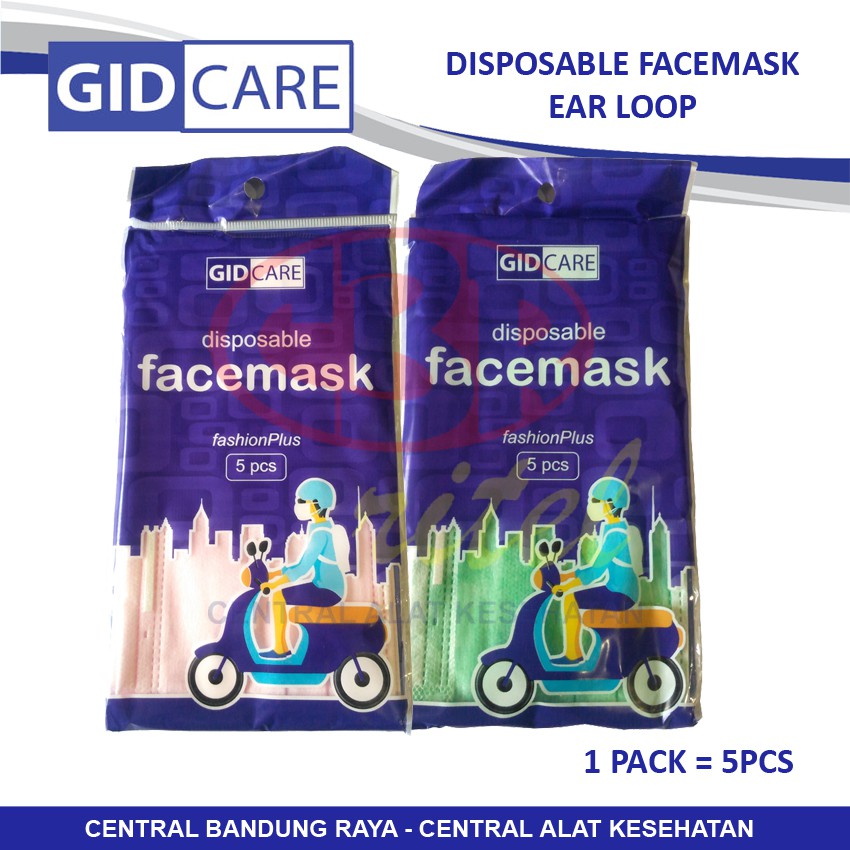 GID CARE Masker Disposable Face Mask 3ply isi 5 Shopee Indonesia