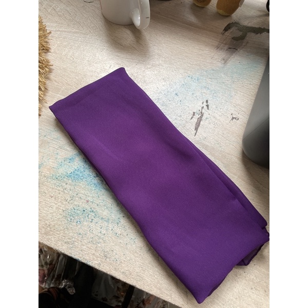 Selendang sifon Hycon/senteng-Ungu