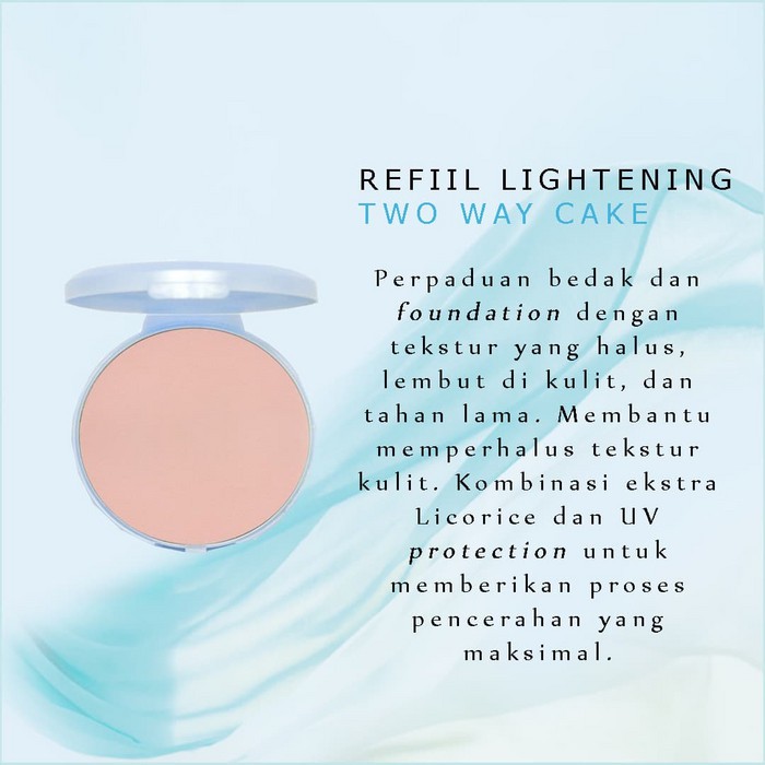 Wardah Refill Lightening Two Way Cake Light Feel ( REFILL )