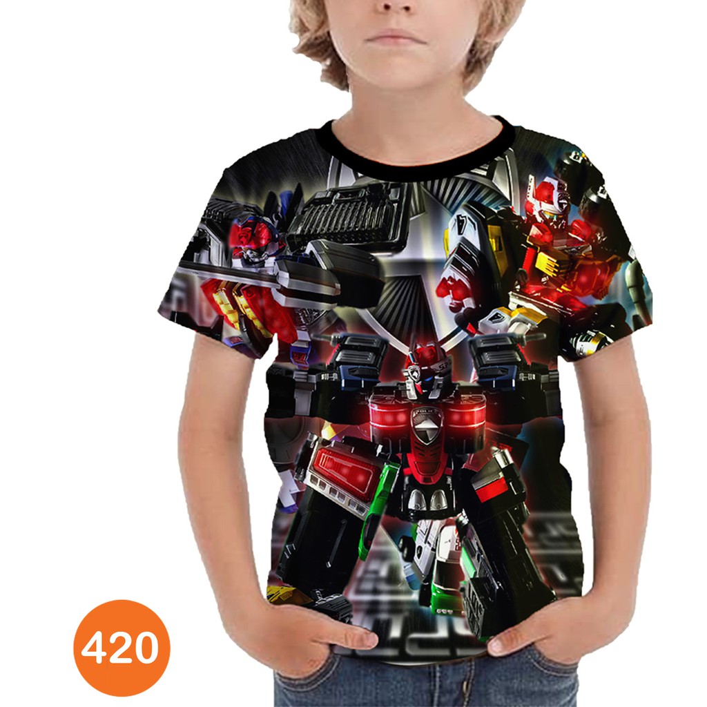 Baju Power Rangers SPD Baju Anak Printing #420