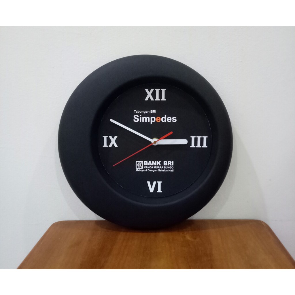 Souvenir Jam Dinding Custom Kantor Logo Nama Perusahaan Grosir Murah Box Unik Suvenir Promosi