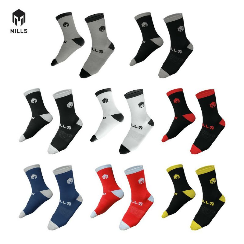 Mills quarter socks A1 2004 kaos kaki olahraga futsal bola voli basket sepeda