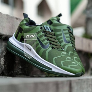 SEPATU OLAHRAGA PRIA //  SNEAKER NIKE ZOOM TN AIR MAX FLYKNIT LARI SPORT MEN Running Jogging Aerobic-Army