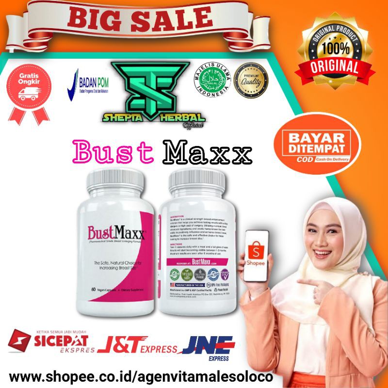 BustMaxx Bust Maxx Asli Obat Pembesar & Pengencang Payudara Secara Cepat Dan Ampuh