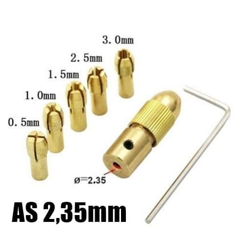 ZT282 collet chuck set as 2 35mm mini drill clamp jepit bor dinamo