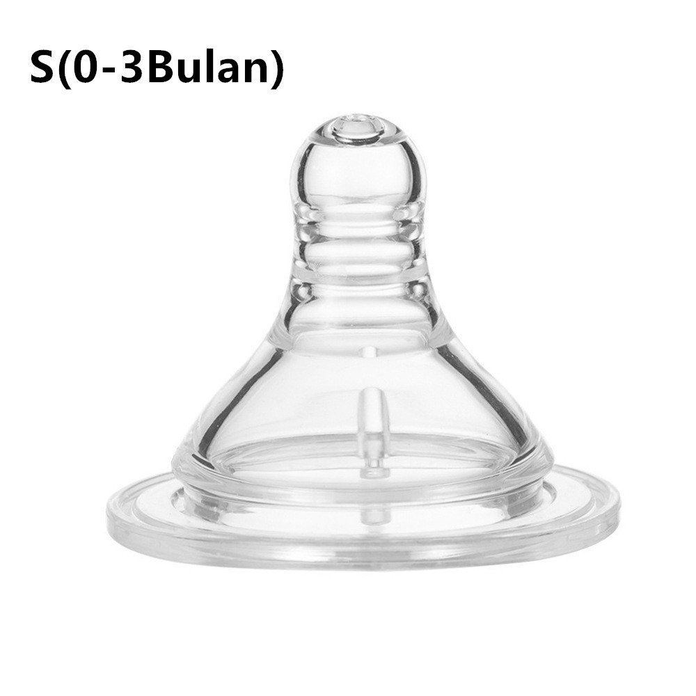 Mumystation 5cm Pigeon Dot bayi Wide Neck/ Empeng bayi Wide Neck Bahan Silikon BPA FREE-S(0-3Bulan)