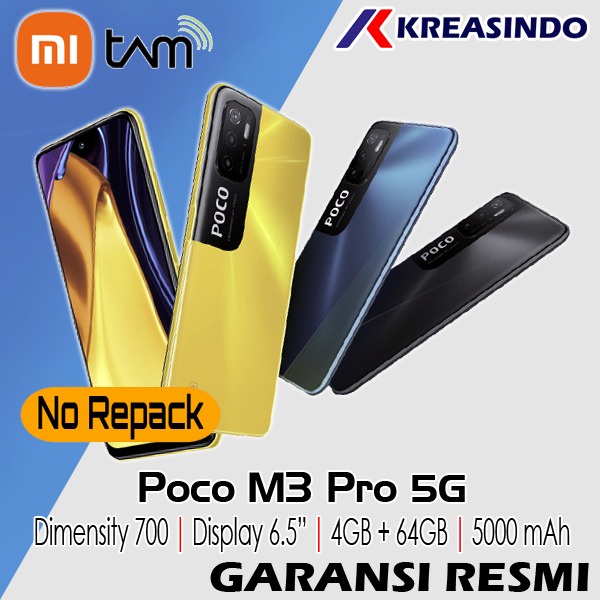 Xiaomi Poco M3 Pro 5G 4/64 Ram 4GB Internal 64GB Garansi Resmi