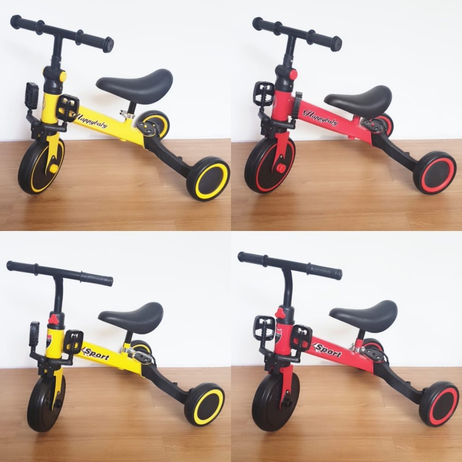 Sepeda Anak Roda 3in1 Keseimbangan Tiga Roda 3 Model Sepeda Mini