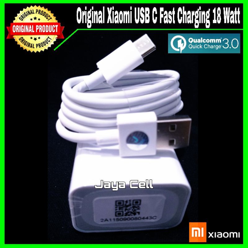 Charger Xiaomi Redmi note 9 Note 9S ORIGINAL 100% USB C Fast Charging