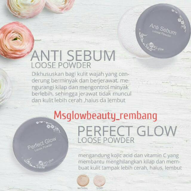 Bedak tabur ms glow