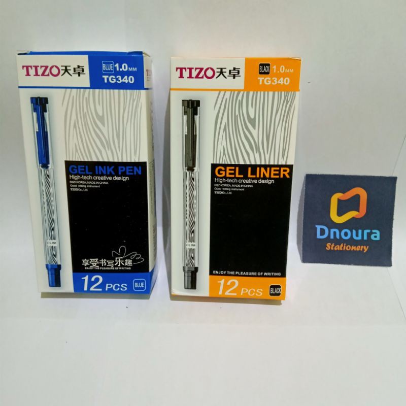 

SELUSIN ( 12 PCS ) Pulpen Tizo Zebra TG340 1.0mm Gel Pen Tizo Zebra TG-340 1.0 mm