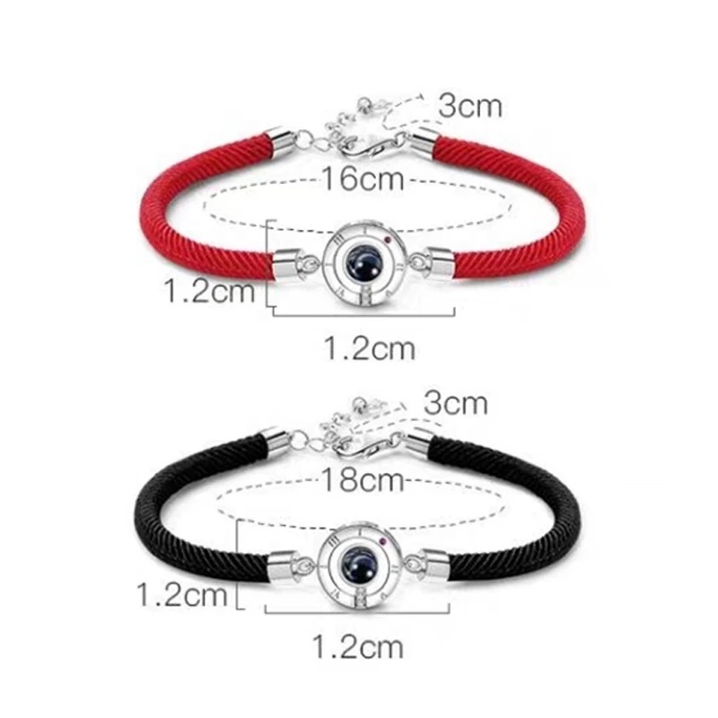 Gelang Tali Kepang Handmade Desain I Love You Gaya Korea