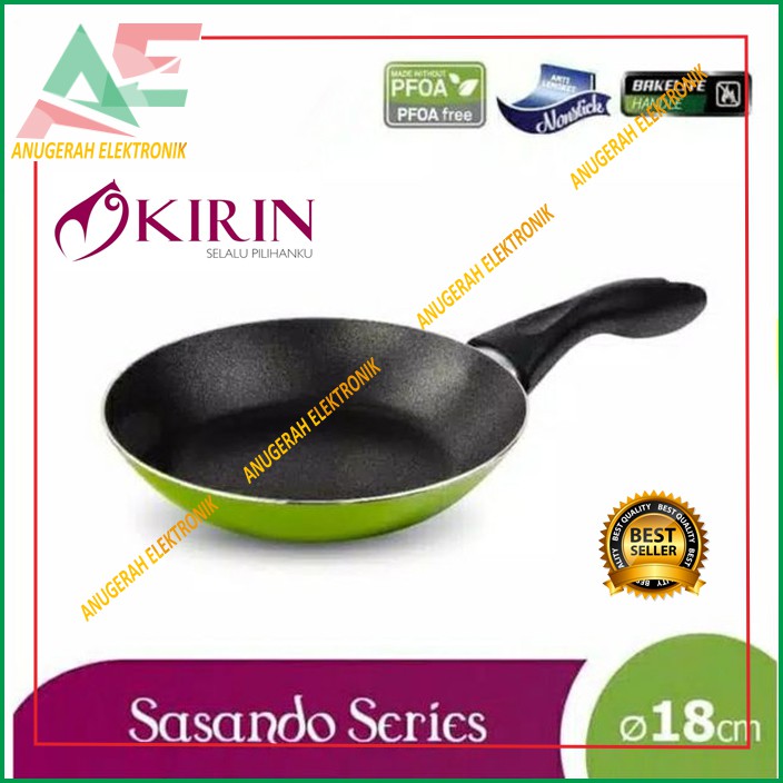 KIRIN Frypan teflon Sasando 20cm wajan anti lengket 20 cm fry pan