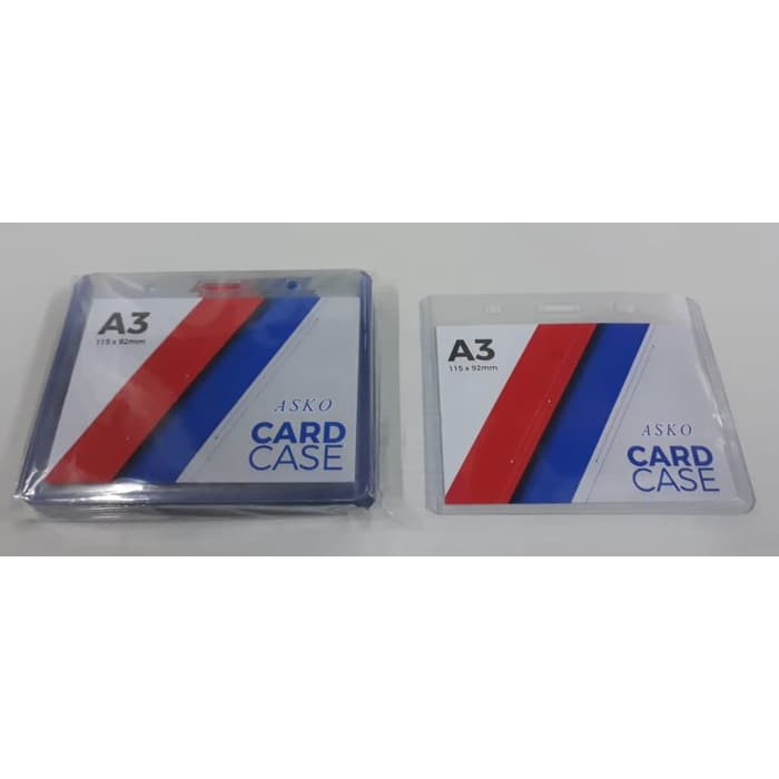 

a ASKO Card Case A3 / Plastik ID Tebal Uk. A3 (Pak Isi 20 Lembar) tempat nama