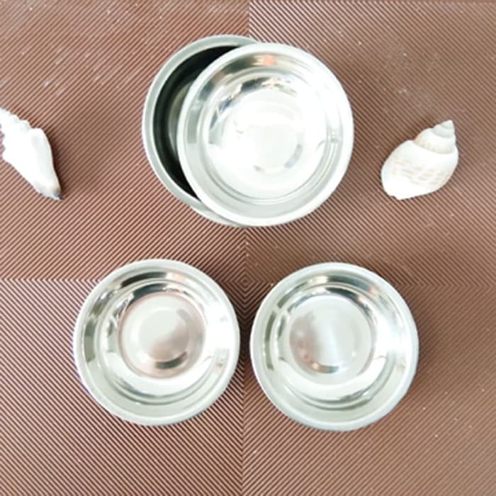 

Sauce dish/ ramekin/ tempat saos 7 cm steinless- 12 pcs DXK