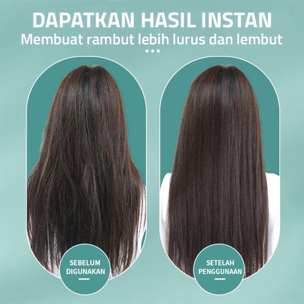 TERBARU Catokan Sisir Pelurus Rambut Hair Straightener Curler 2 in 1