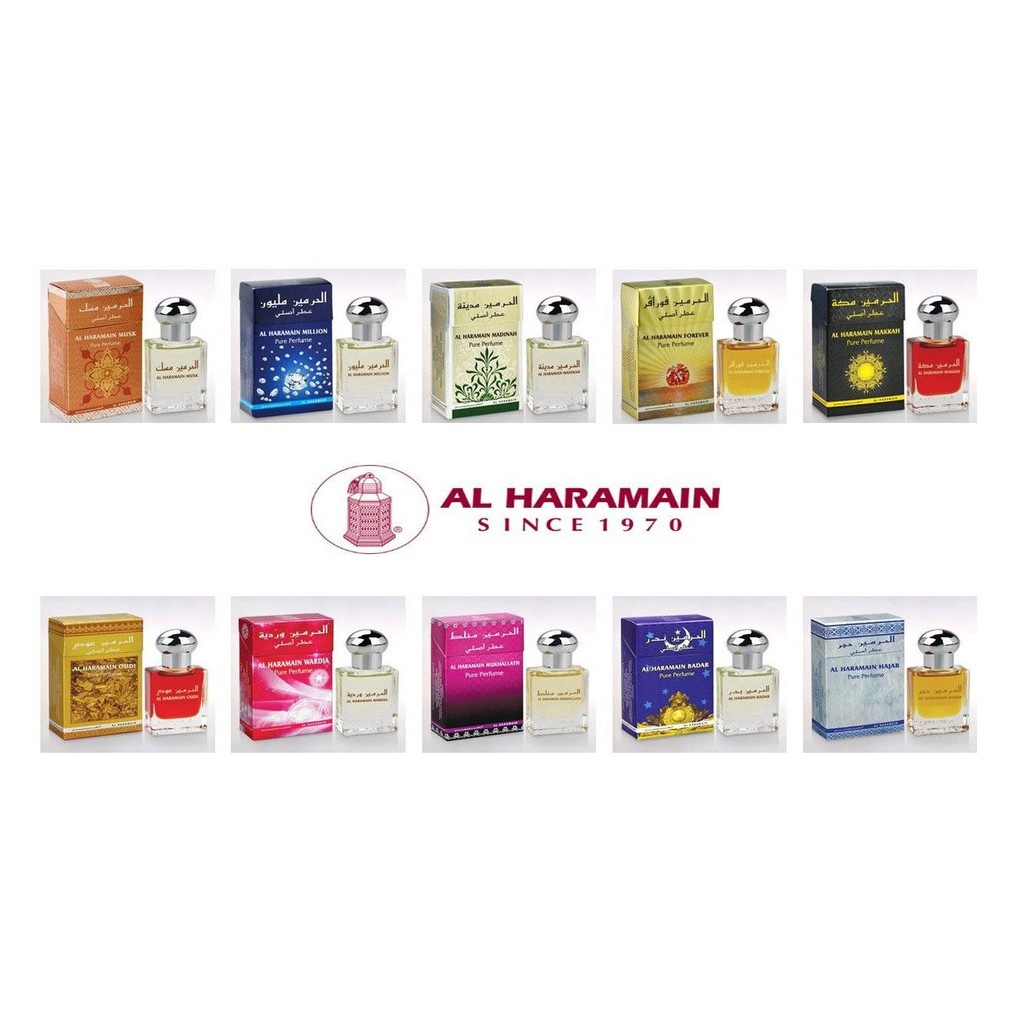 Varian PARFUM AL HARAMAIN 15ml | Original 100% FREE ALKOHOL | Parfum Arab