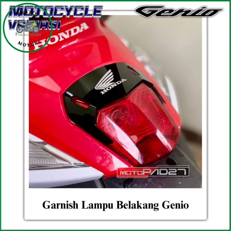 Garnish Lampu Belakang Genio Garnis Cover Lampu Belakang Honda Genio (bisa cod)