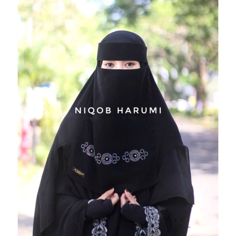 Niqab Bandana Harumi Niqob Cadar Temboro