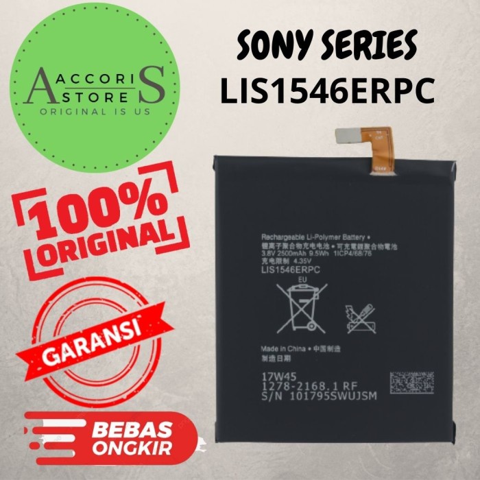 Batre baterai SONY Xperia C3,T3,C3 Dual/D2502  LIS1546ERPC ORI 100%  (SONY)