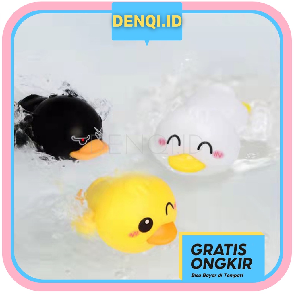 DENQI - Bebek Mainan Mandi Bayi Lucu Mainan Bebek Renang Air Anak Murah - MB02