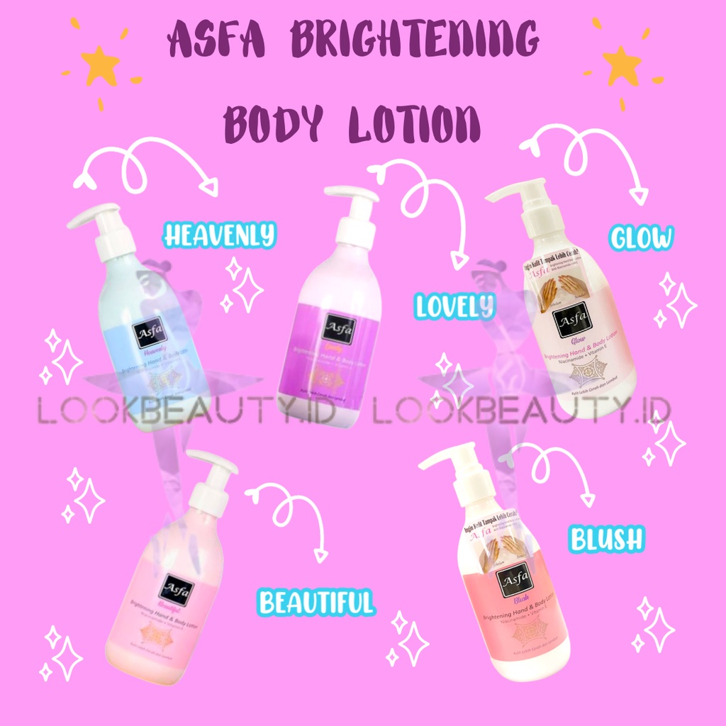 {LB} ASFA Brightening Body Lotion with Niacinamide dan Vitamin E 300ml - BPOM