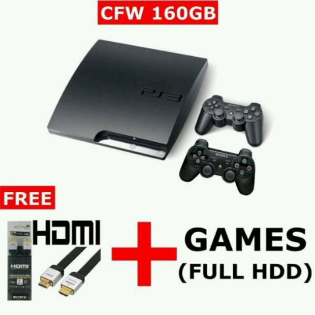 Ps3 Slim seri 2000 CFW HD160gb.