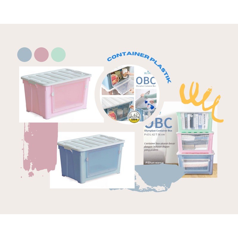 Kotak Box Kontainer Multifungsi Plastik Olymplast Serbaguna OSB OSS OBC