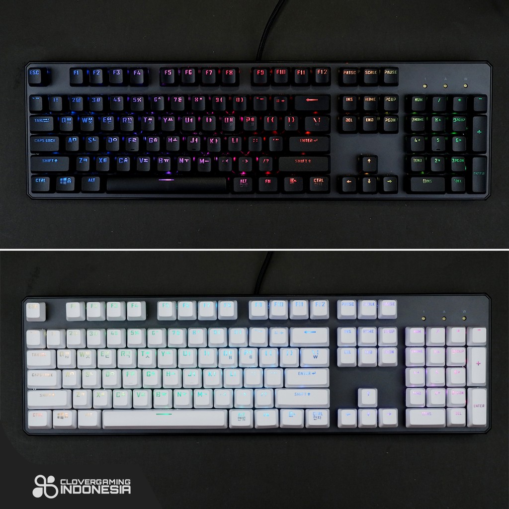 Keycaps CLV Korea Hangul Layout - Mechanical Keyboard Hangeul Korean Language Kpop Set