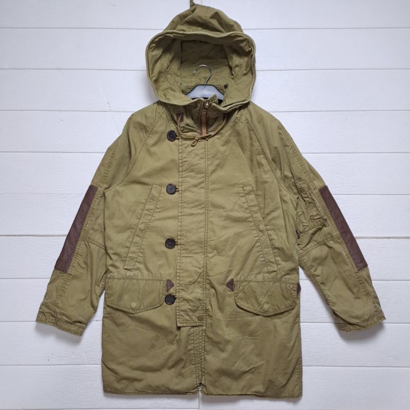 KAI AAKMAN N-3B PARKA FISHTAIL JACKET ARMY FASHION SIZE L