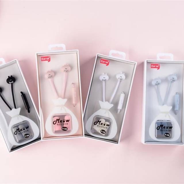 (NC) Headset Fashion Earphone E-138 cartoon cat design earphone