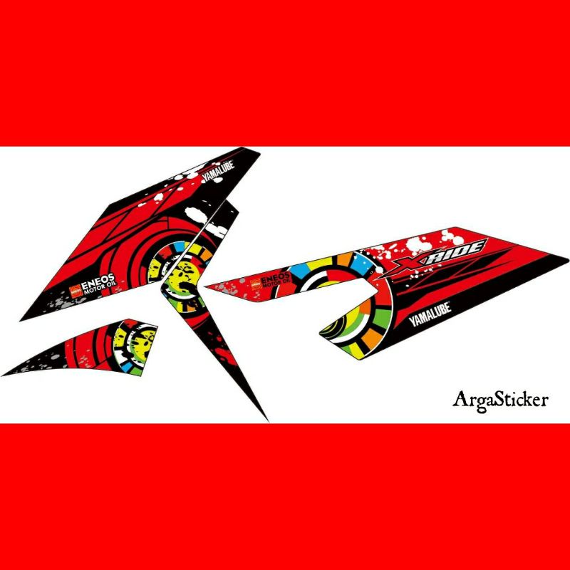 Stiker Motor X ride 125 Striping X ride 125 Variasi Sticker Motor
