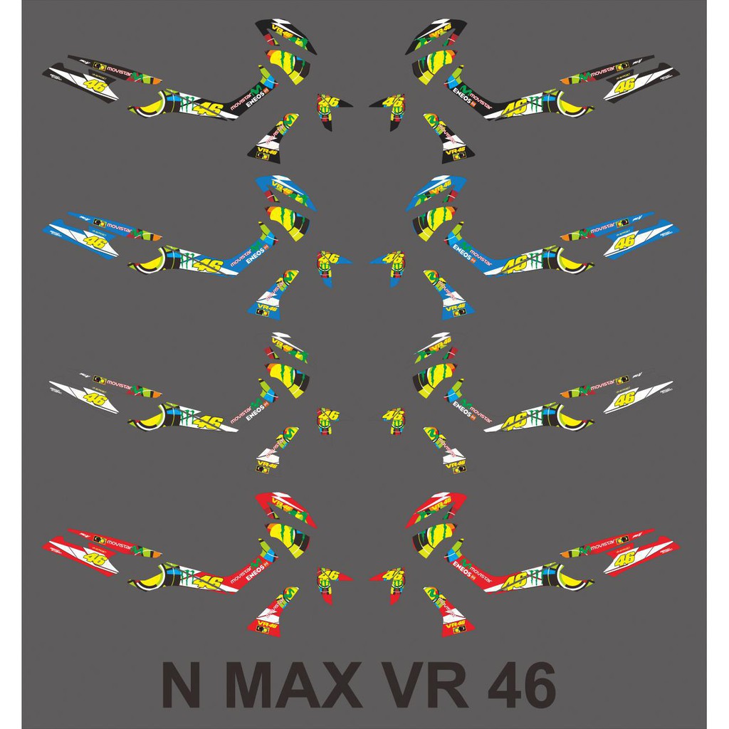 Lis stiker motor nmax