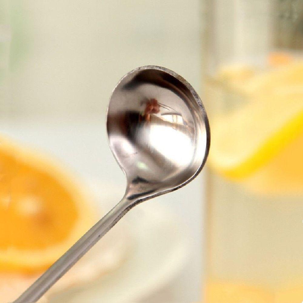 Top Spoon Round Spoon Sendok Takar Gagang Labu Stainless Steel