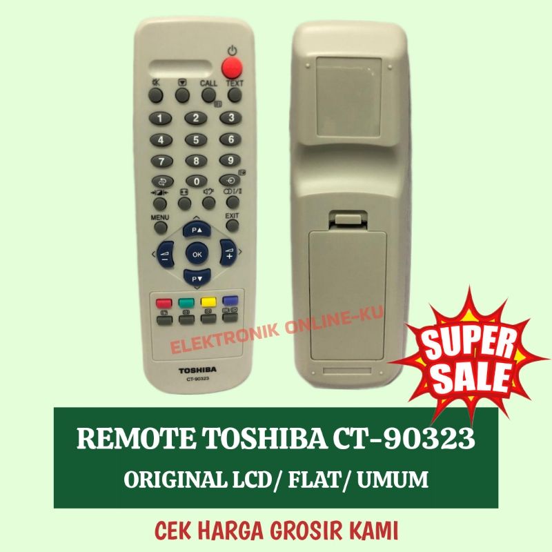 REMOTE TOSHIBA CT90323 ORIGINAL TV LCD/ FLAT/ UMUM