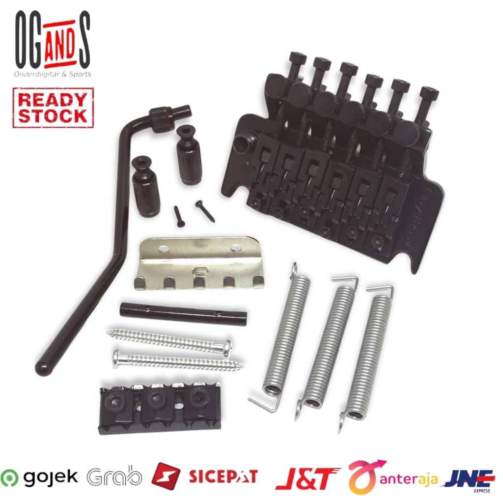 Tremolo Up Down Gitar Floyd Rose FRTO-1000 hitam