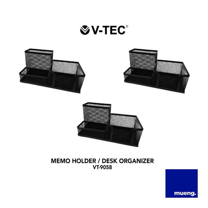 

Produk Unggulan V-Tec Memo Holder / Desk Organizer Vt-9058 Hitam Trendi