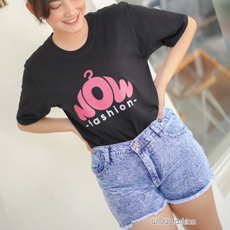 WOW - RAWIS HOTPANT JEANS WANITA - CELANA JEANS PENDEK WANITA