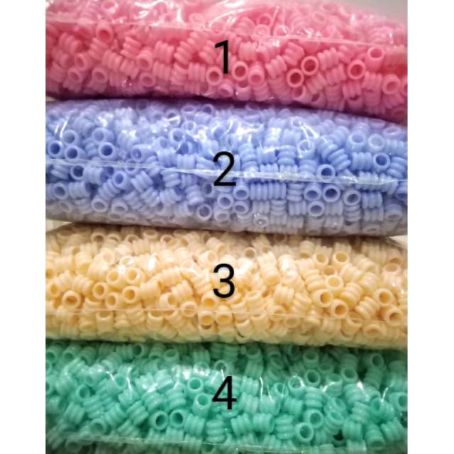 Mute mote manik manik tabung ulir plastik