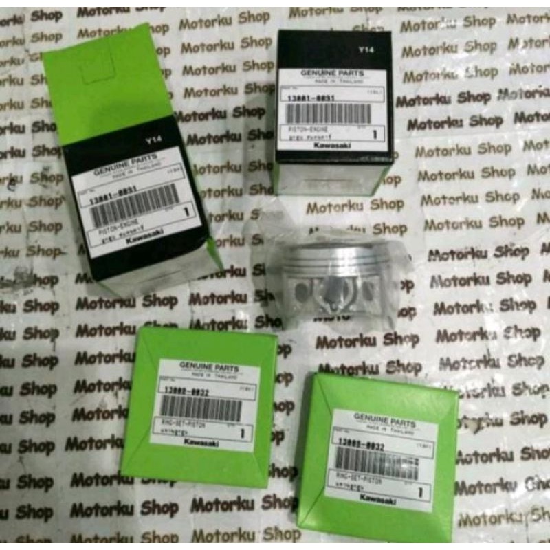 Piston dan Ring Piston Set Ninja 250 Karbu Original