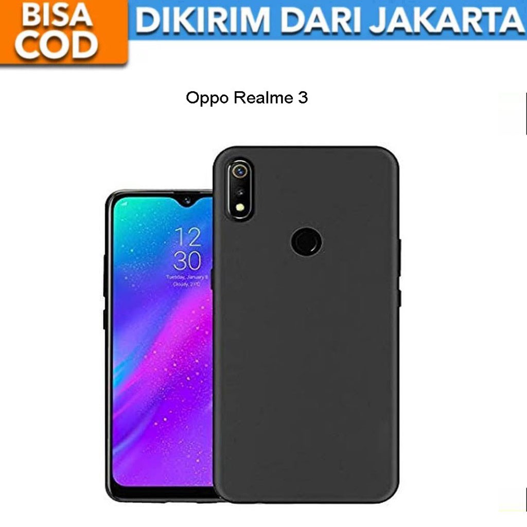 SoftCase Black Matte for Oppo Realme 3