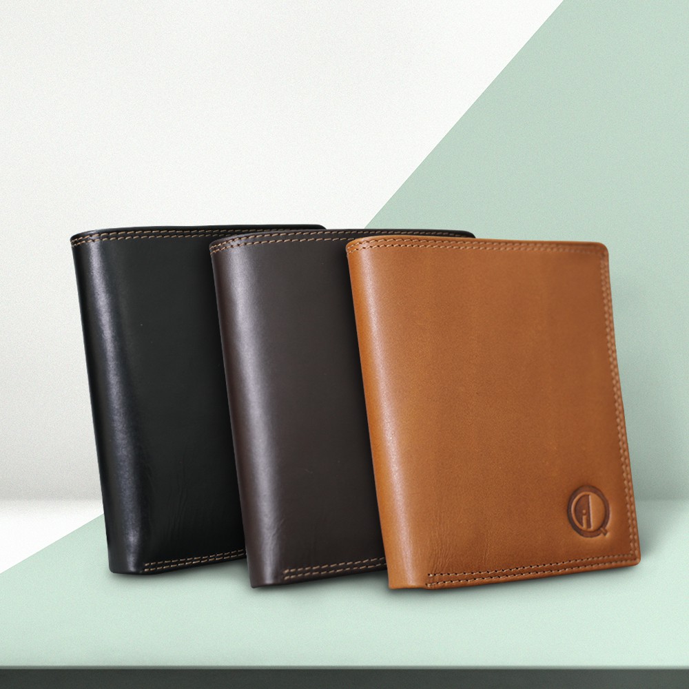 EVREN DOMPET PRIA KULIT SAPI 12 SLOT SLIM ELEGANT MUAT 12 KARTU ATM DAN 2 SLOT UANG KERTAS D007 QD14