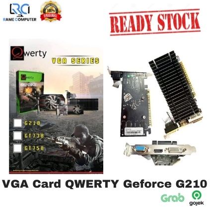 Vga Card Qwerty Geforce G210 1GB DDR3 64Bit