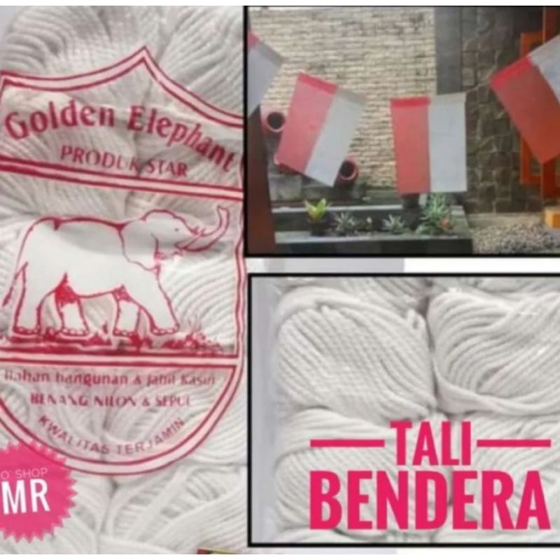 Tali Bendera Benang Kasur Benang Nilon Benang Bendera Plastik Tali Rami